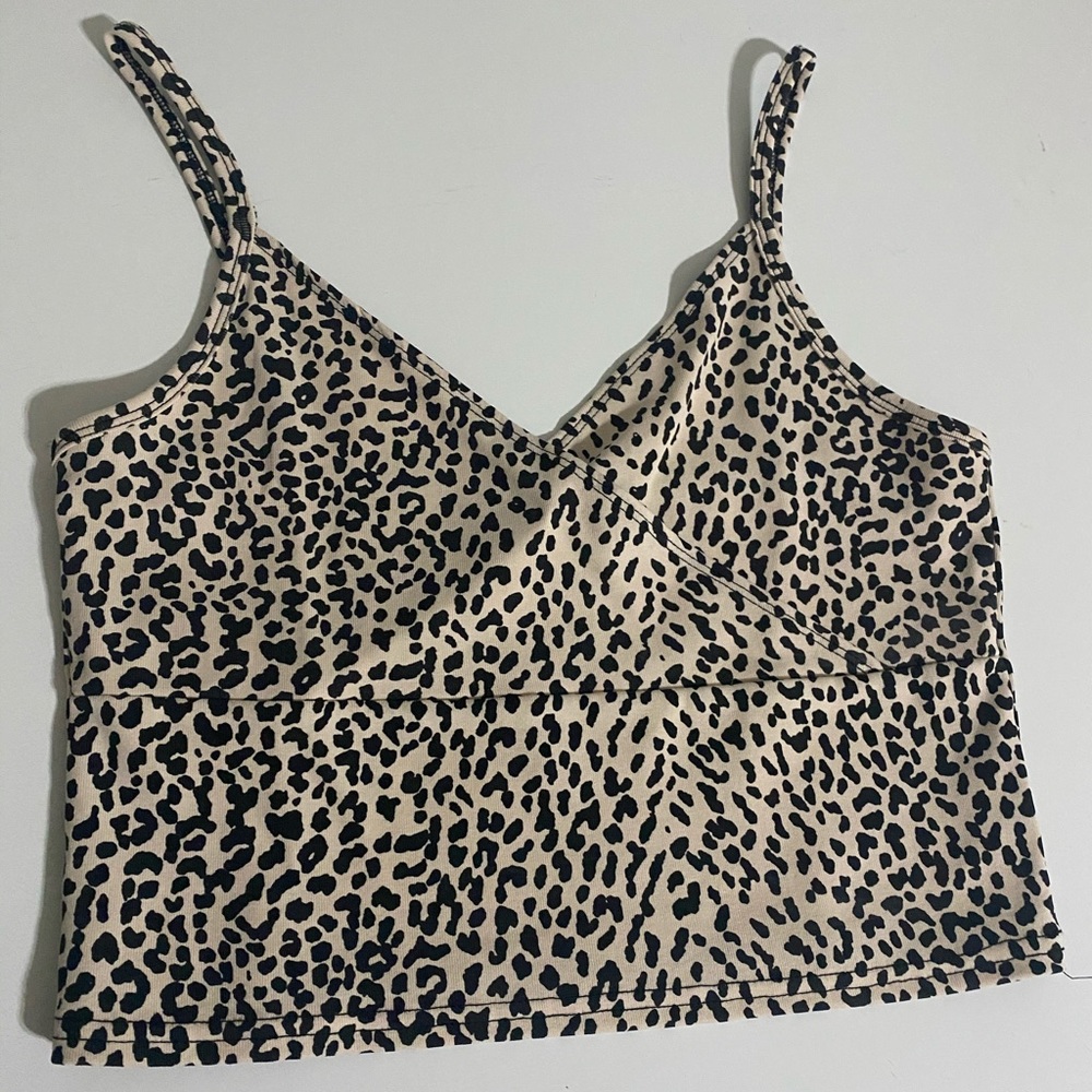 Cheetah print tank top